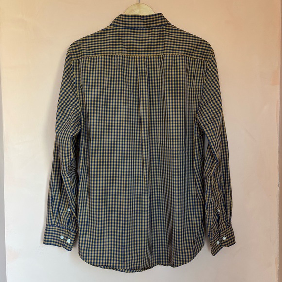 US Polo Assn. Men’s Yellow/Navy Button Down Top L - Picture 8 of 13